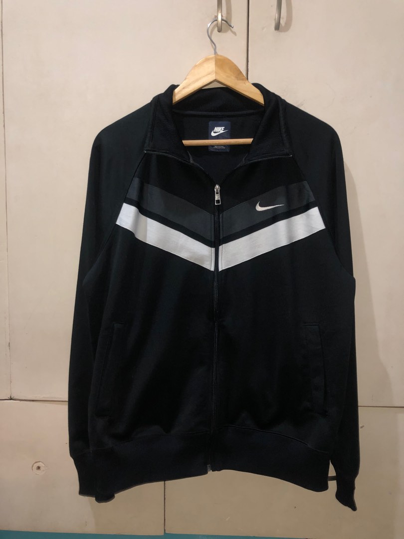 Nike black track jacket, Men's Fashion, Coats, Jackets and Outerwear on