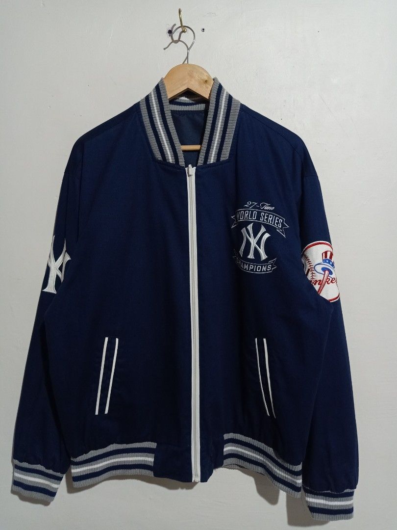 NY YANKEES JH DESIGN REVERSIBLE VINTAGE JACKET Men s Fashion
