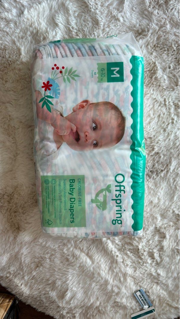 Offspring Premium Fashion Tape Diapers M Size 42 pcs Babies