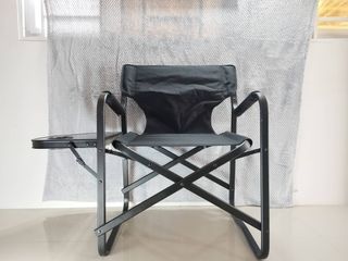 Onway Black Foldable With Cup holder Outdoor Chair