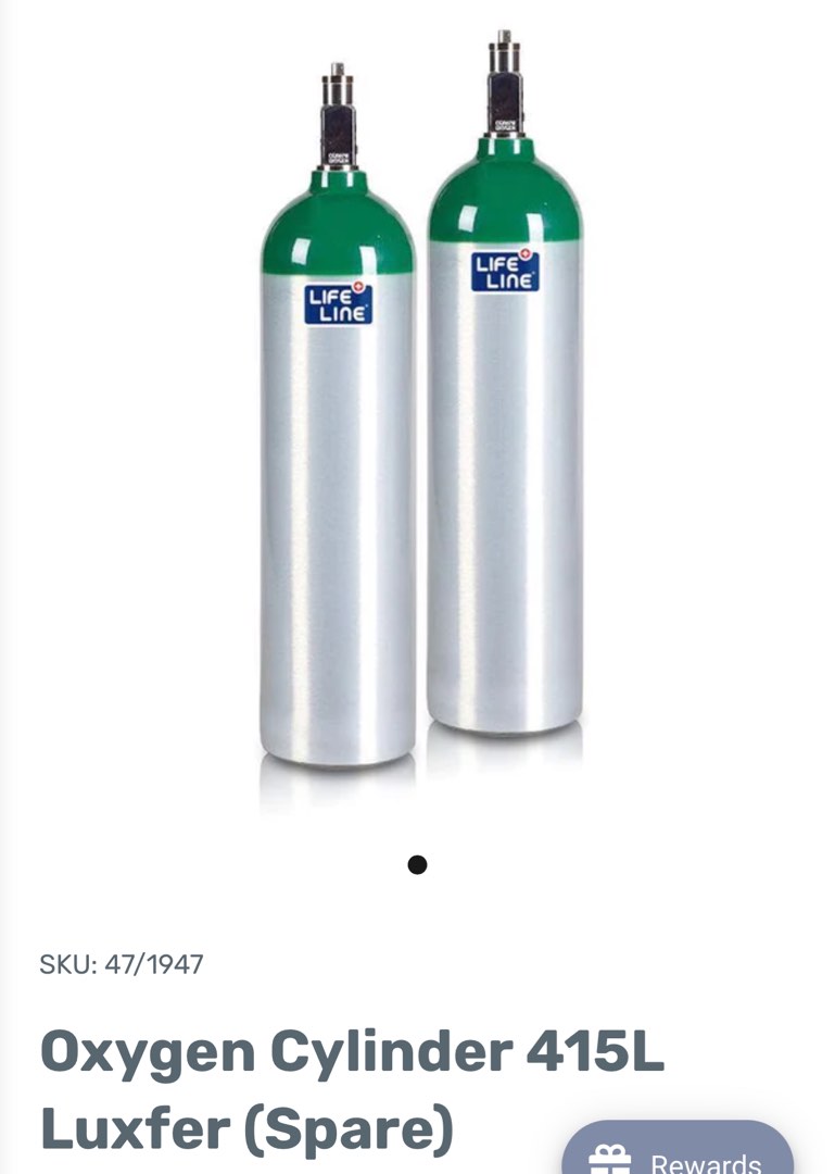 Oxygen cylinder, Health & Nutrition, Assistive & Rehabilatory Aids ...