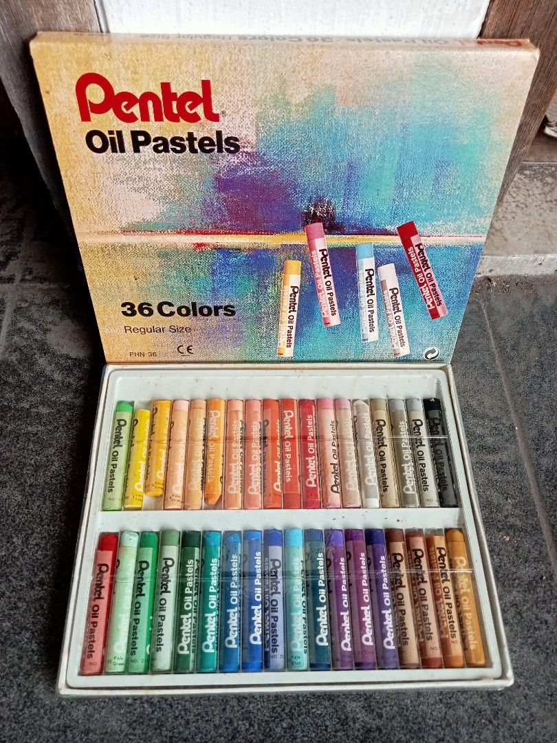 Pentel Oil Pastels 36 Colors Regular Size