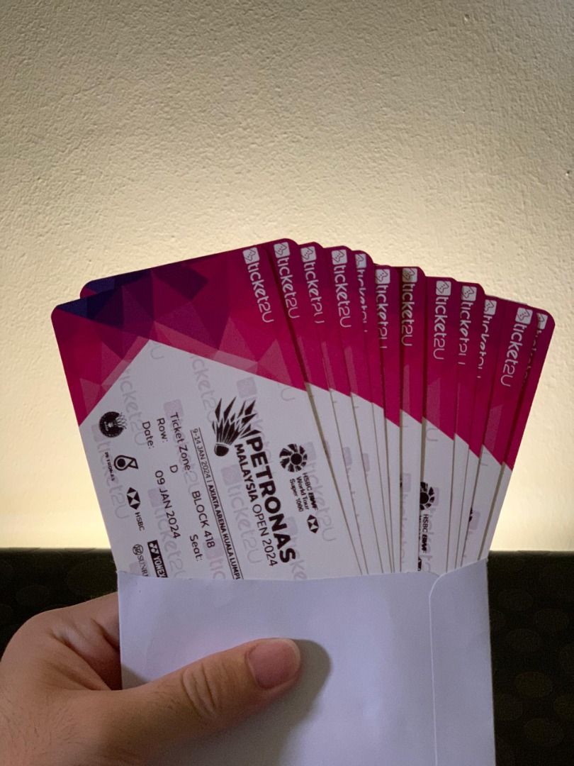 PETRONAS Malaysia Open 2024, Tickets & Vouchers, Event Tickets on Carousell