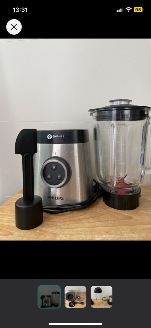 Philips Pro Blend 6 HR3658/01 with miller attachment, TV & Home Appliances, Kitchen Appliances