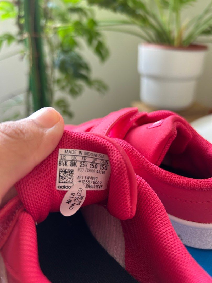pink addidas kids