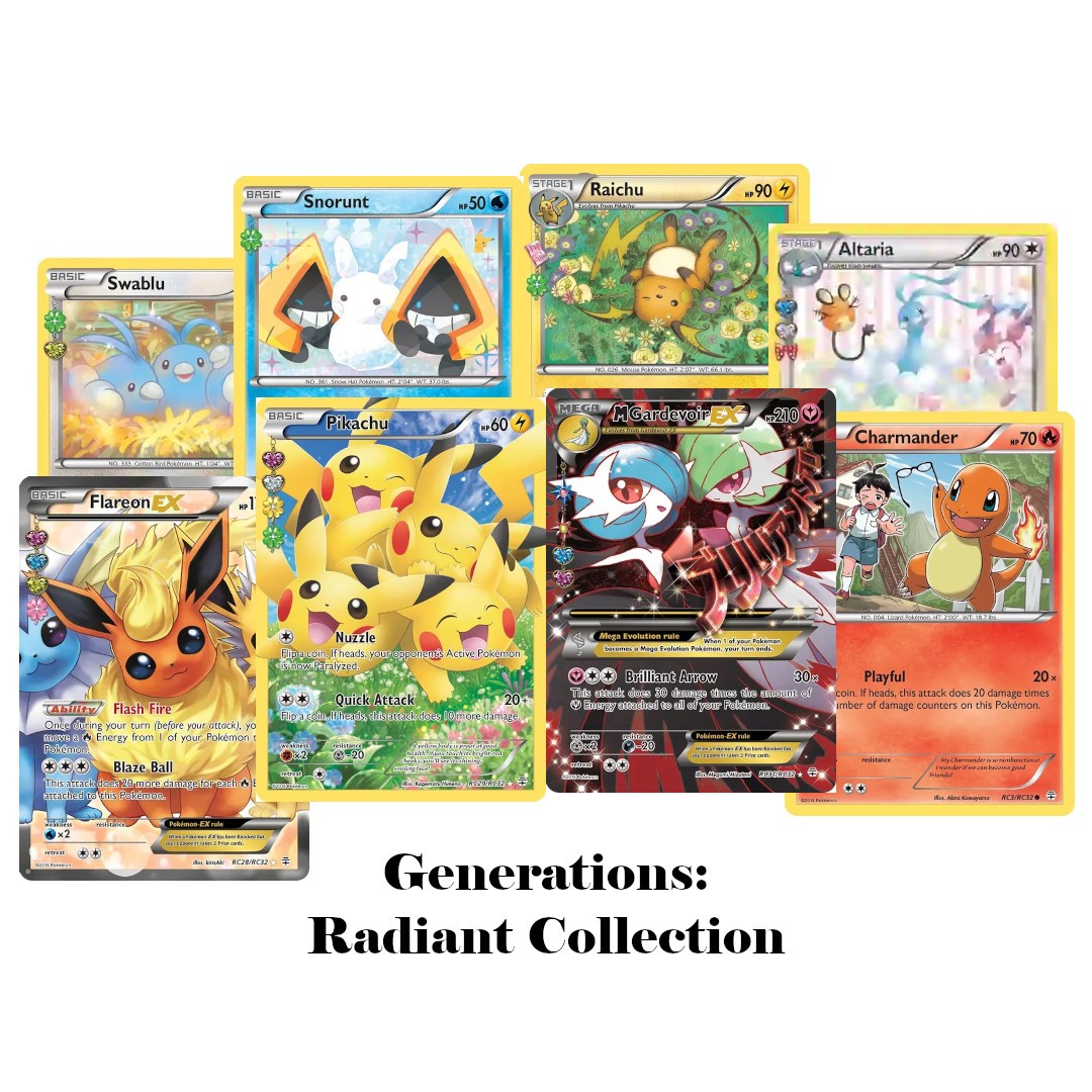 Pokemon Generations Radiant Collection Complete Set 