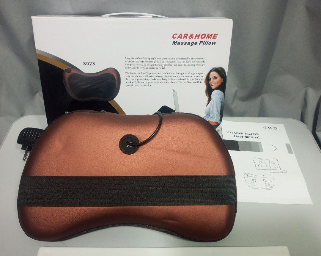 Portable Car and Home Massage Pillow Health Nutrition Massage Devices on Carousell