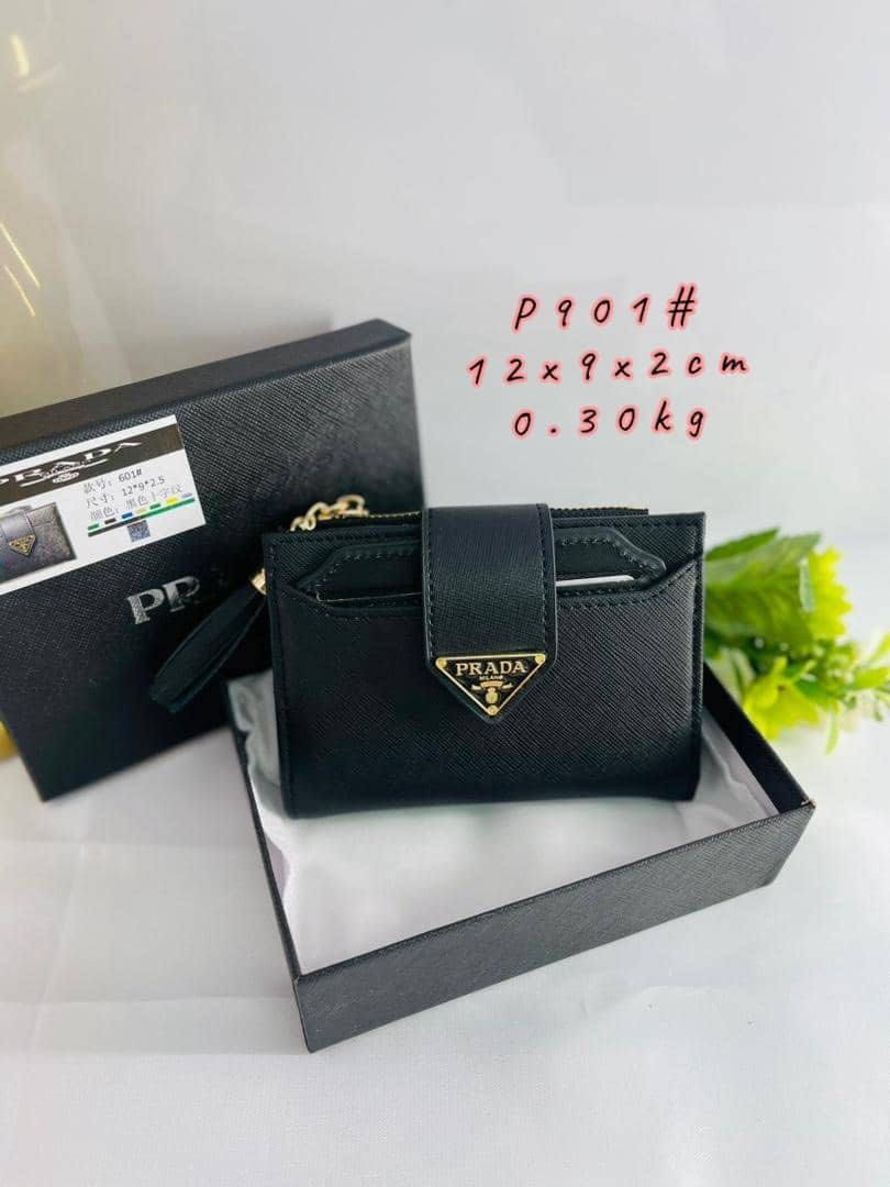 Prada accordion wallet top