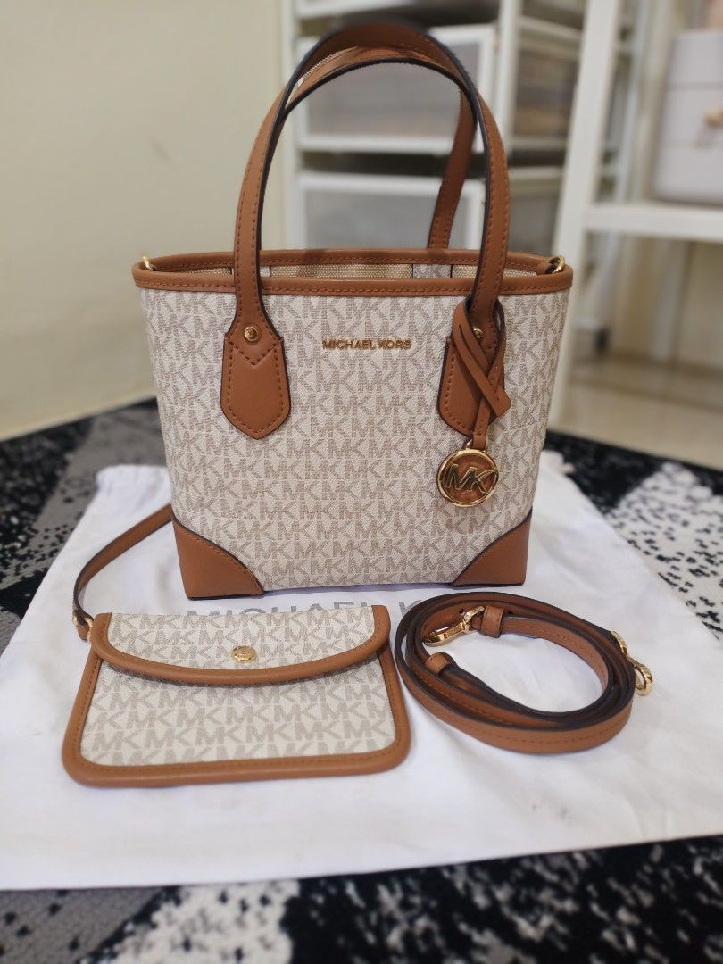 Eva Extra-small Logo Tote Bag Michael Kors Eva Extra Small Tote On