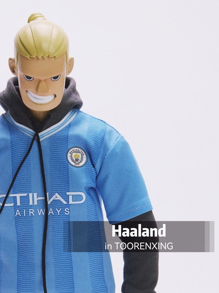 Manchester city HAALAND サッカー選手 1/6 フィギュア Manchester City Haaland Action figure 20cm
