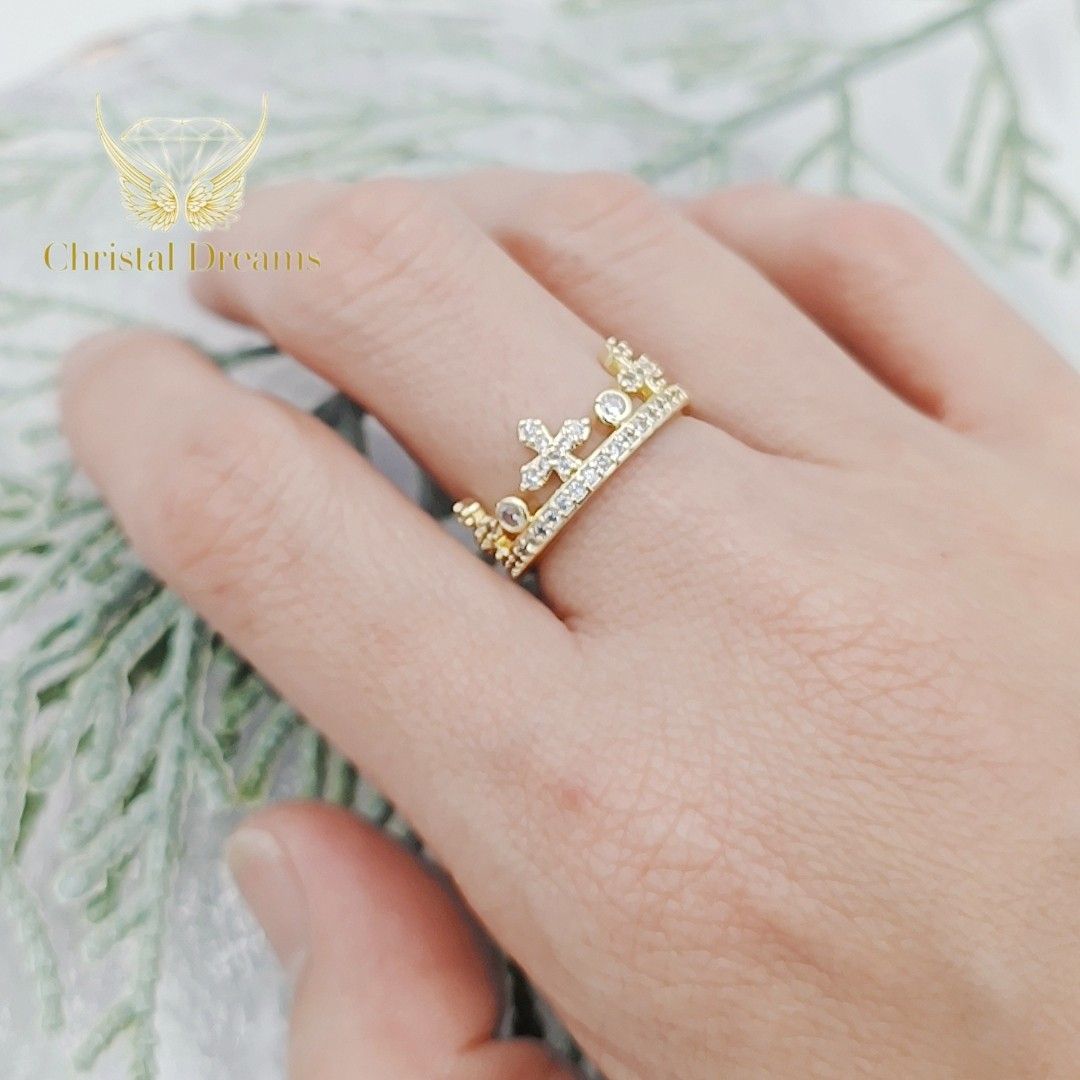 Girls crown ring discount