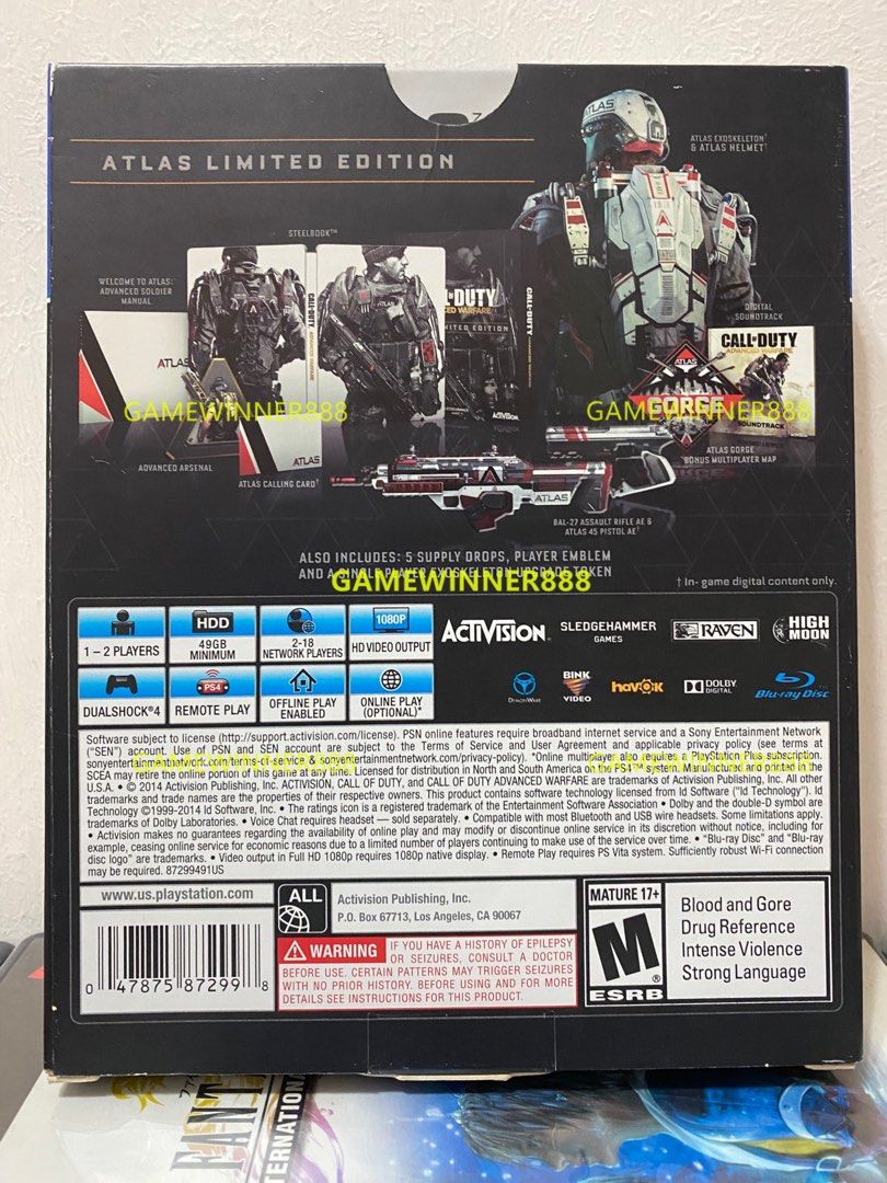 《今日快閃價》（中古二手）PS4遊戲 COD11 使命召喚11 決勝時刻 高級戰爭 先進戰爭 CALL OF DUTY ADVANCED ...