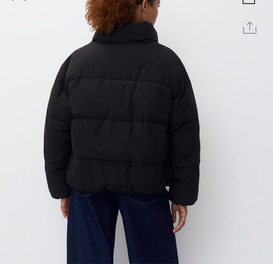 Pull and bear hooded puffer jacket new arrivals