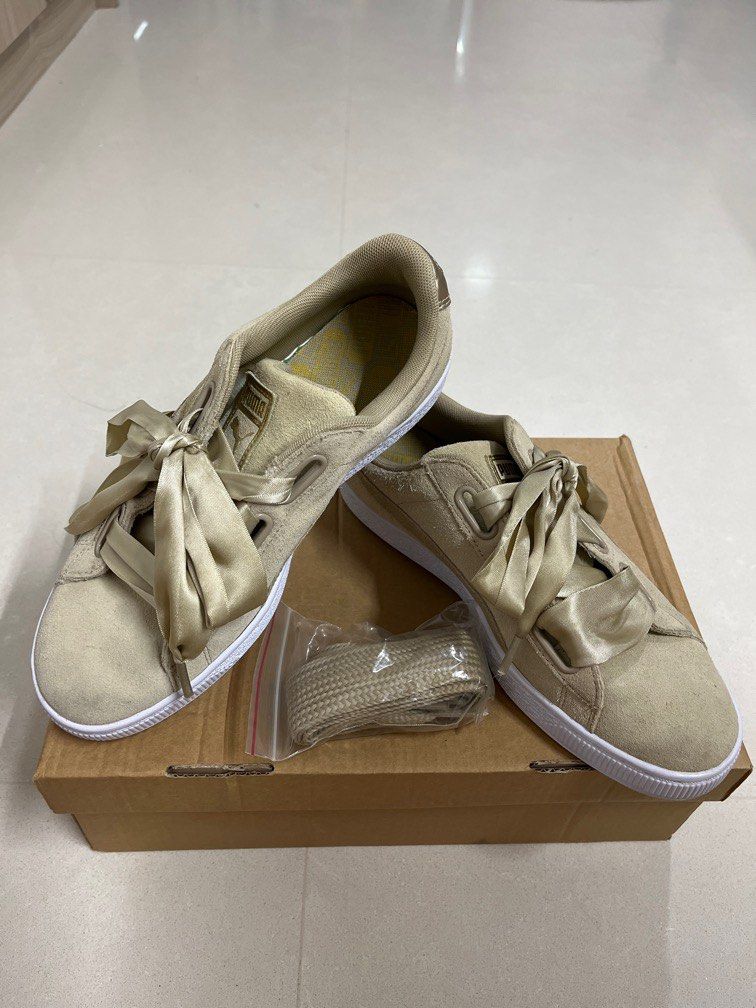Puma Suede Basket Heart Safari Trainer Women s Fashion Footwear Sneakers on Carousell
