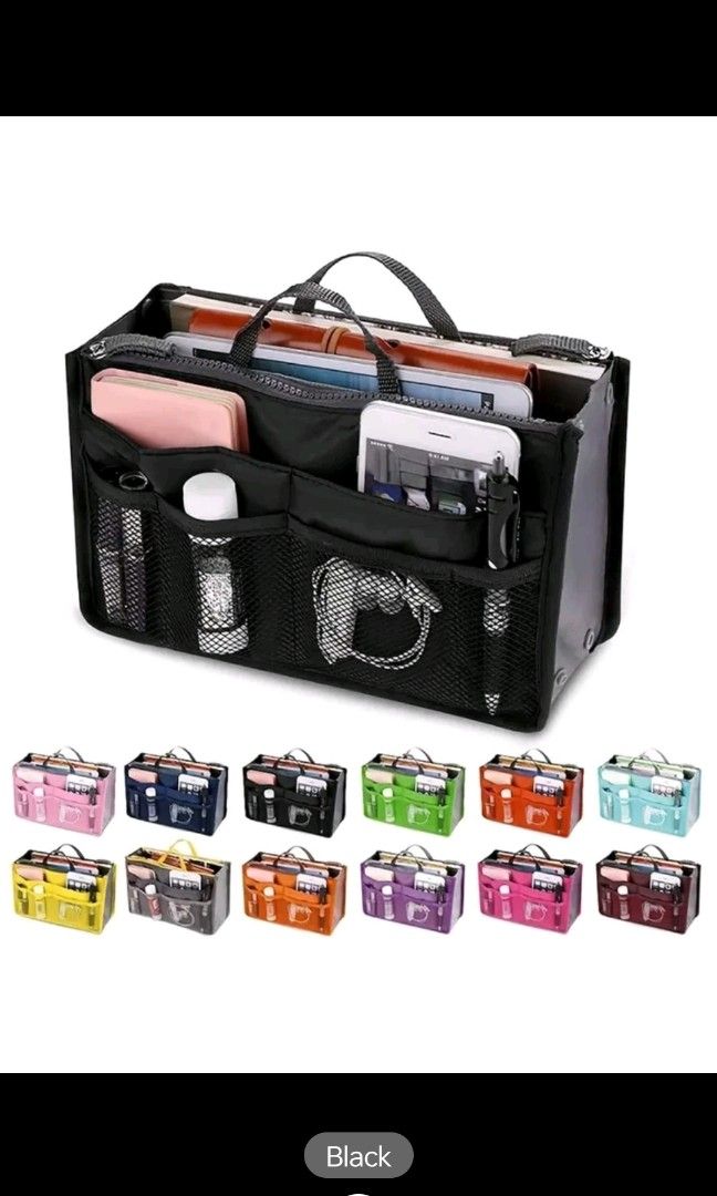Travel bag top organizer insert