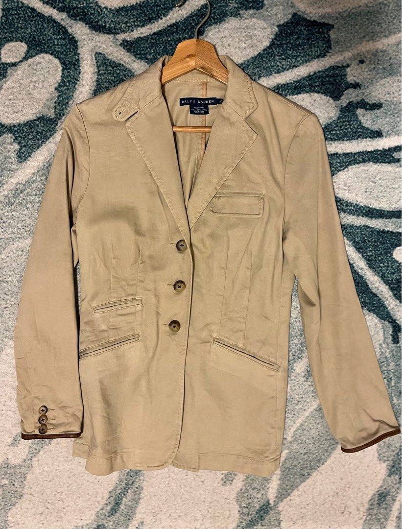 Ralph lauren beige blazer hotsell