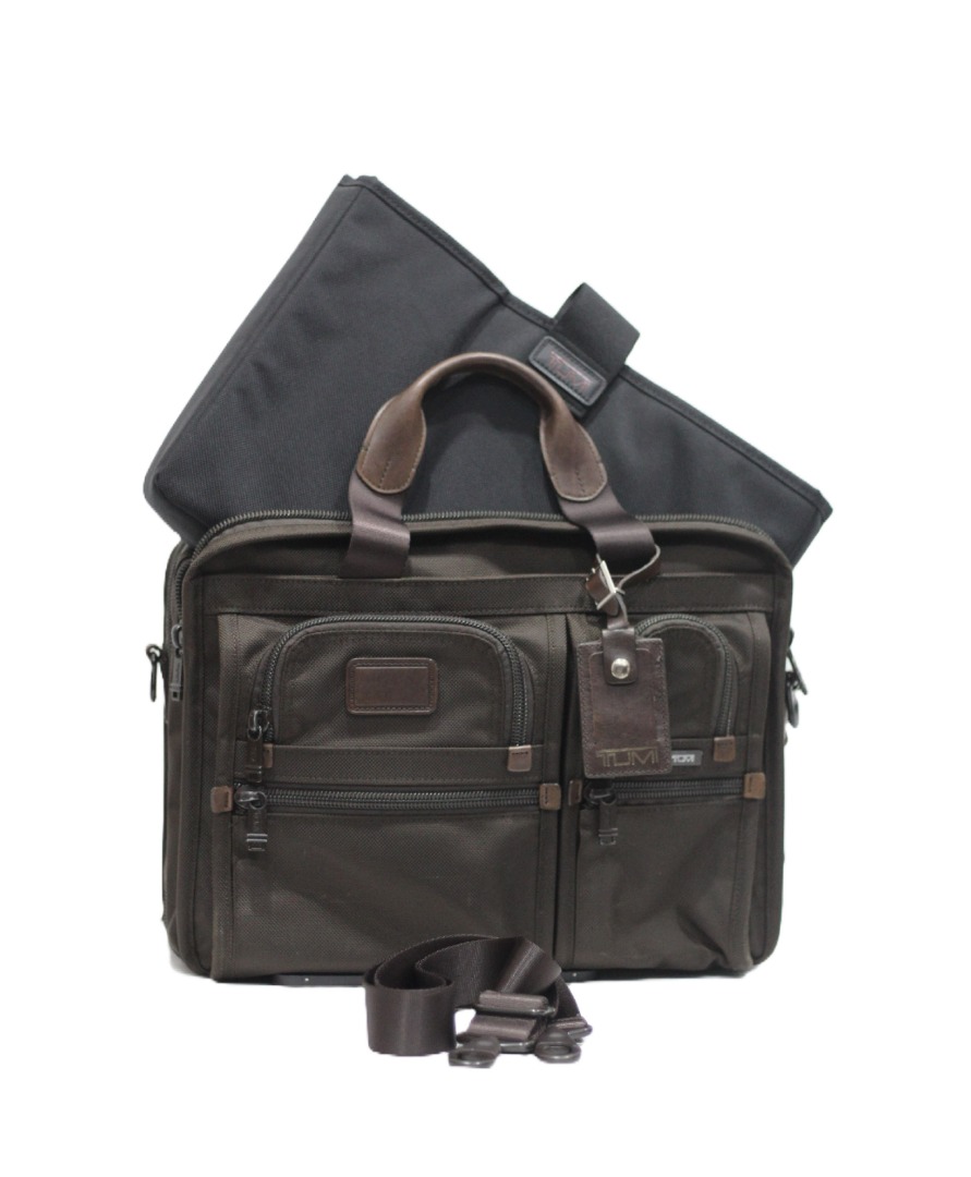 Tumi leather computer bag online