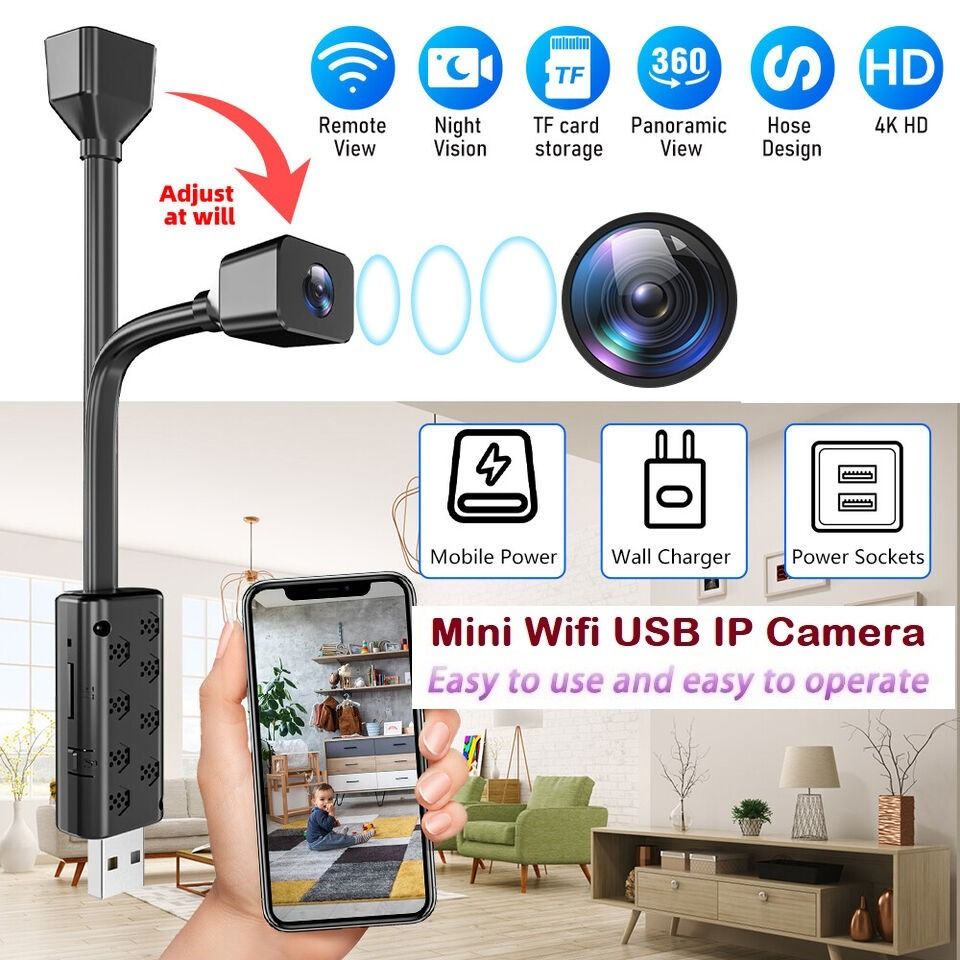 *Ready Stock* HD Mini IP Hidden Spy Camera Camcorder CCTV Video Voice ...