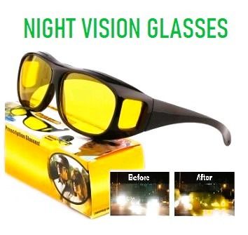 Ready Stock Night Vision Anti Glare Glasses Yellow Polarized Lens