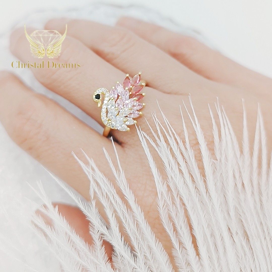 Swarovski store ring swan
