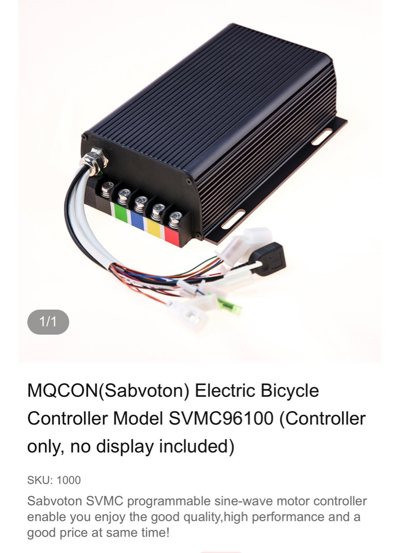 Sabvoton controller 100A, Sports Equipment, PMDs, E-Scooters & E-Bikes
