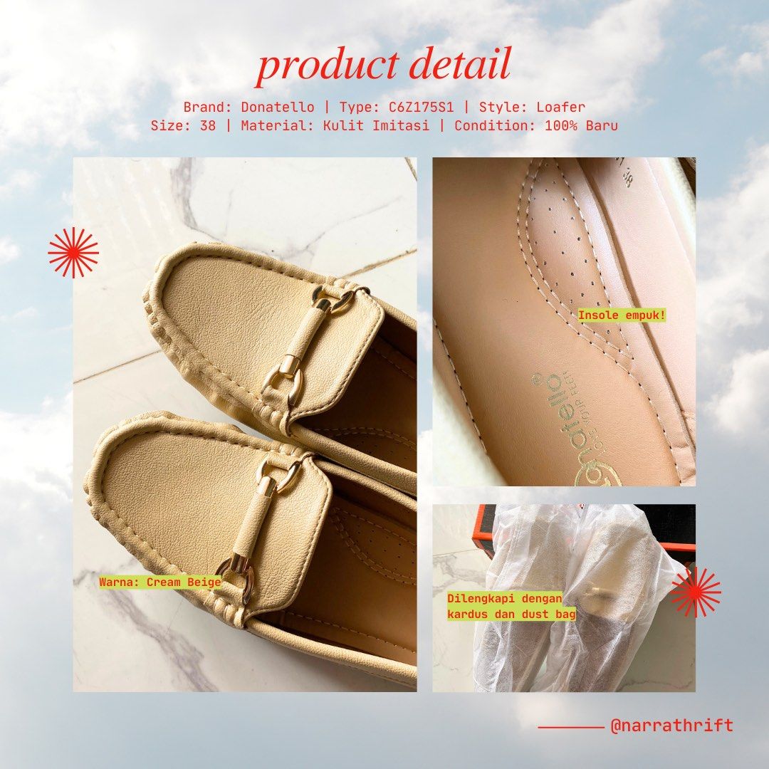Donatello loafers on sale in beige