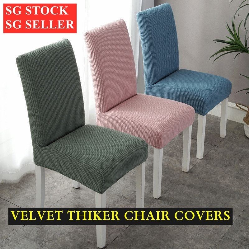 SG Chair Cover Dining Chair Cover Elastic Chair Cover seat Cover Chair Cover Elastic Spandex Seat Cushion Cover Furniture Home Living Furniture Chairs on Carousell