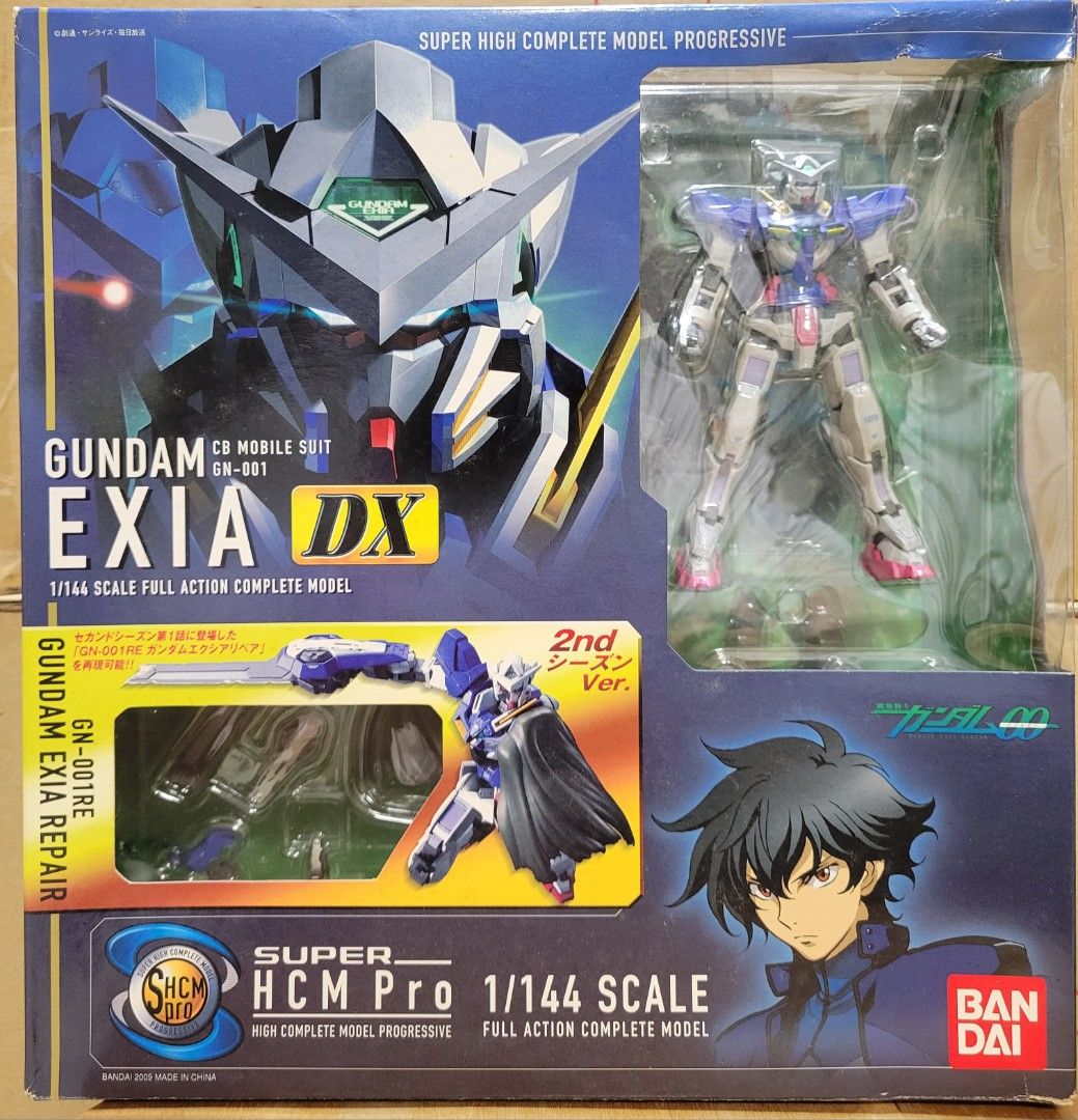 shcm pro super hcm pro 1/144 scale GN-001 gundam exia repair Dx版，可換装成楊過，近  Robot魂 size