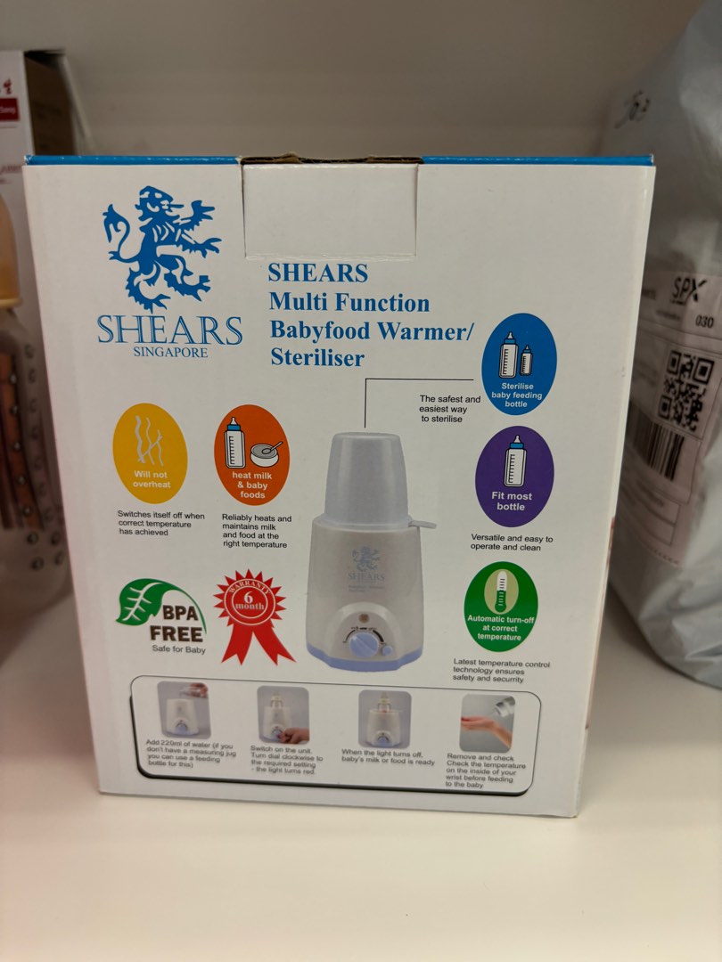 Shears bottle sale warmer