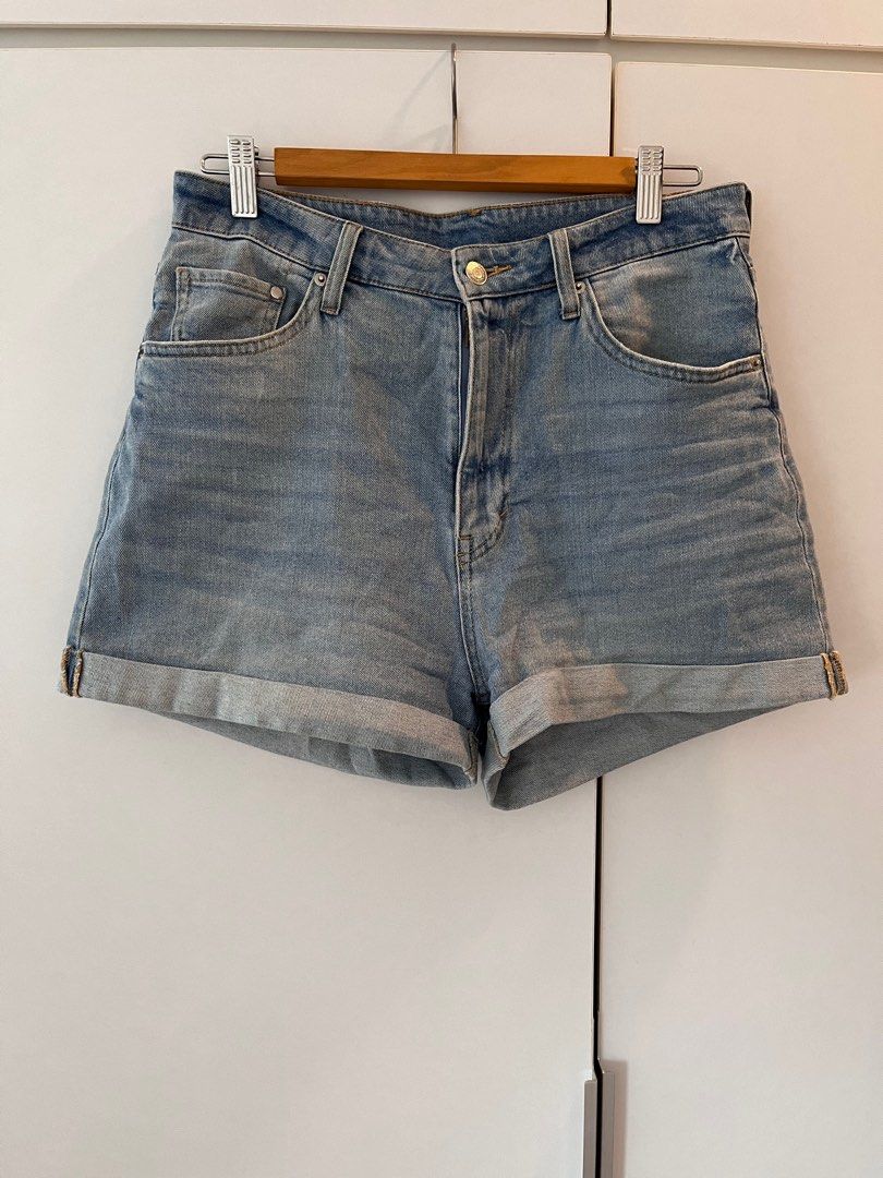 Shorts bottom jeans mom jeans H M size EUR40 Women s Fashion