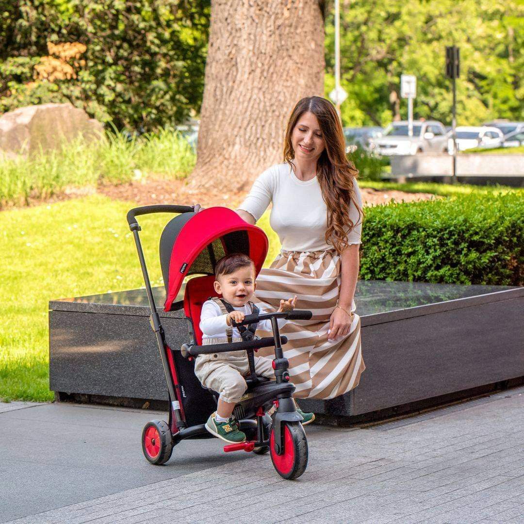 Smartrike STr3 without pedals (Category: Strollers) located in Pasig City. Submitted by unicornsanddinosaurs (Listing ID 1278115684, Image 3). Description: Missing pedals . Small hole s basket underneath ⭐️The STR3 starts out as a stroller designed for babies as young as 10 months and grows with your child in 5 stages, finally turning into a fully independent trike. ✨Effortless one-handed steering ✨The only stroller-certified stroller-trike ✨Goes