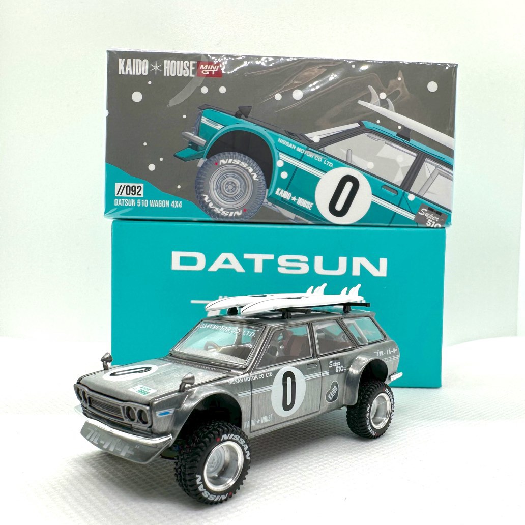 MINI GT 街道ハウス Datsun 510 4X4 WagonV2チェイス Chase