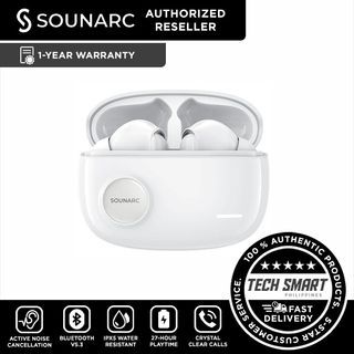 SOUNARC Q2 Active Noise Cancelling Bluetooth 5.3 Earphones wireless ANC TWS Earbuds with ENC