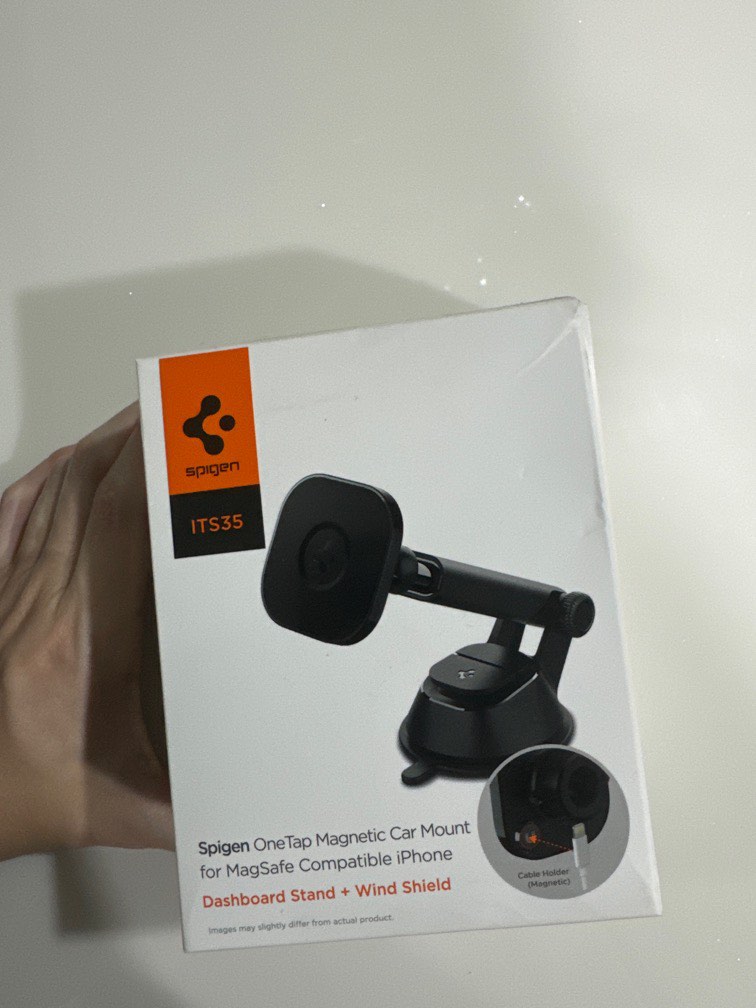 Spigen Car mount for MagSafe compatible iPhone, Mobile Phones