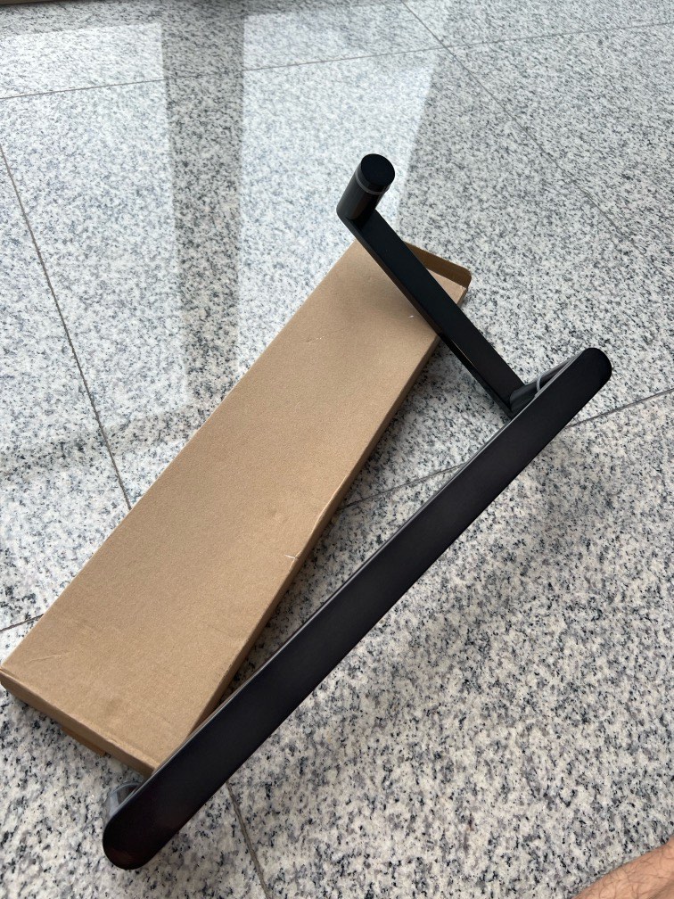 Stainless steel 304 black toilet door handle, Furniture & Home Living