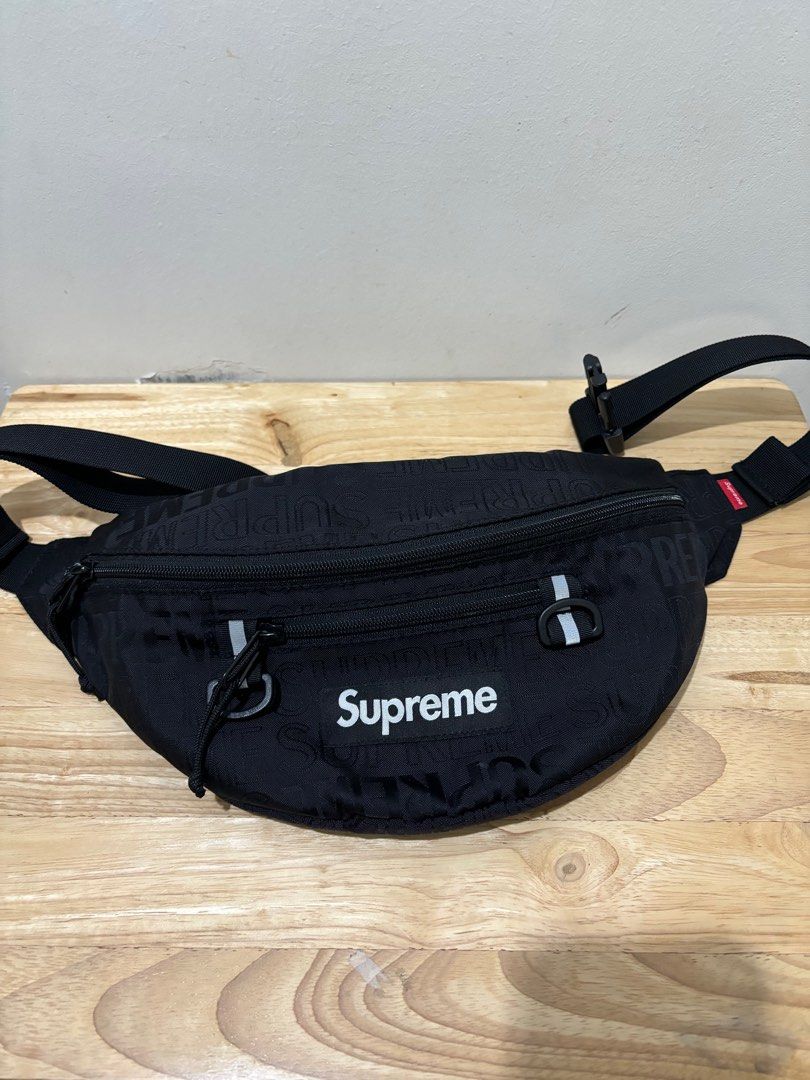 Supreme ss19 waist 2025 bag fanny pack black