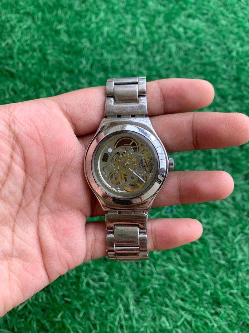 Swatch automatic stainless discount steel