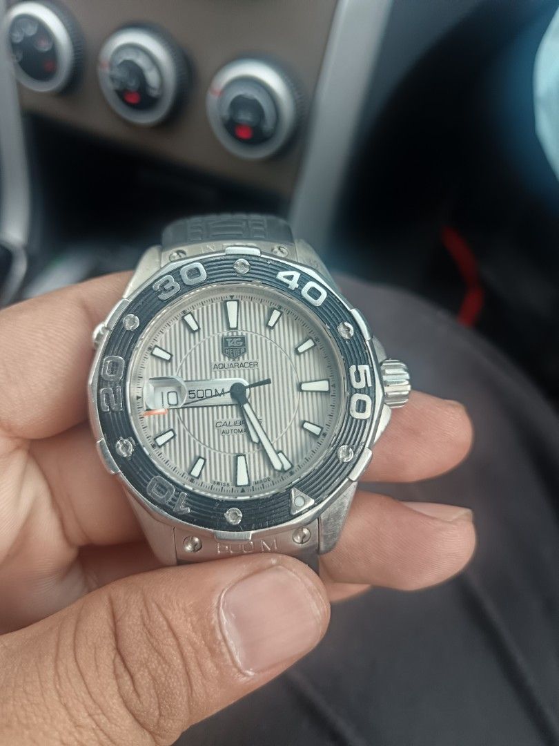 Tag heuer aquaracer calibre 5 grey deals