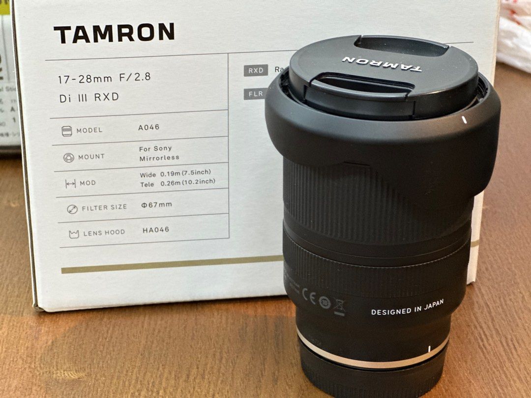 Tamron 17-28mm F2.8 Di III RXD, 攝影器材, 鏡頭及裝備- Carousell