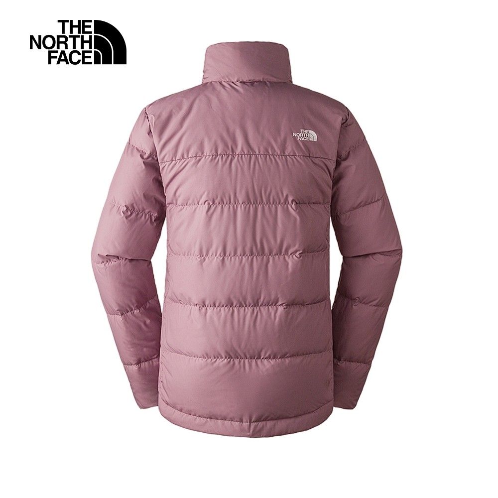 The North Face Women Goose Down Winter Jacket Puffer Purple Fawn Grey Extra Warm TNF Size S machine washable