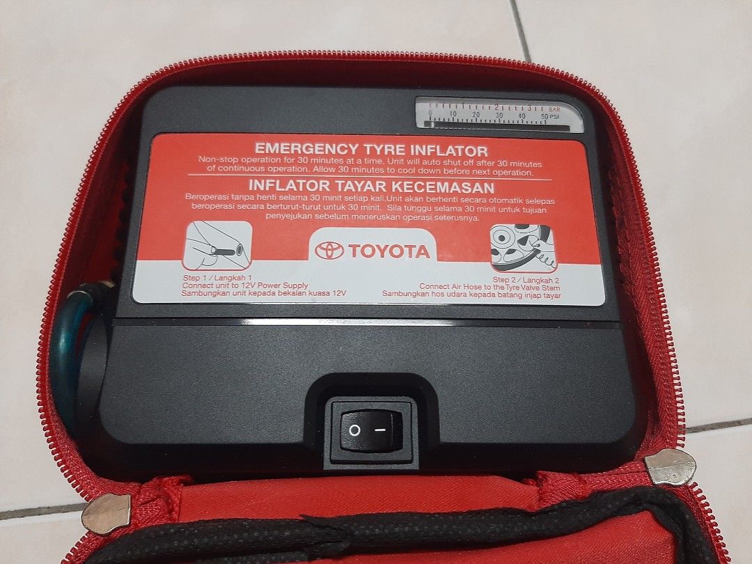 Toyota shop tyre inflator
