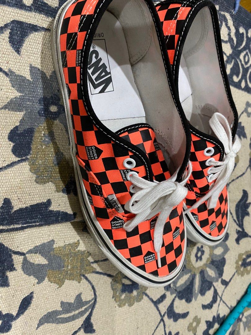 Orange and 2024 black checkered vans