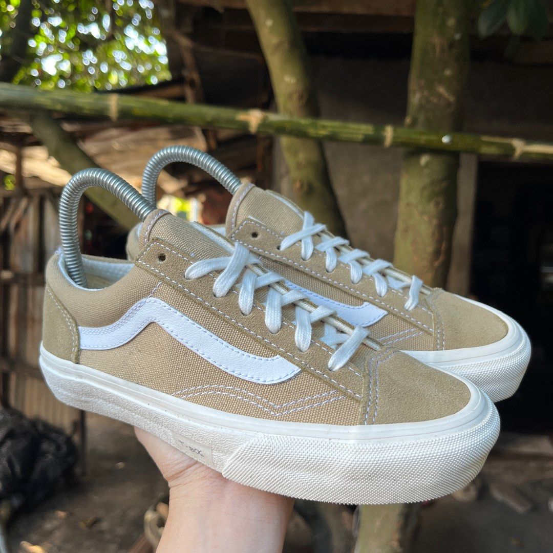Khaki old clearance skool vans womens