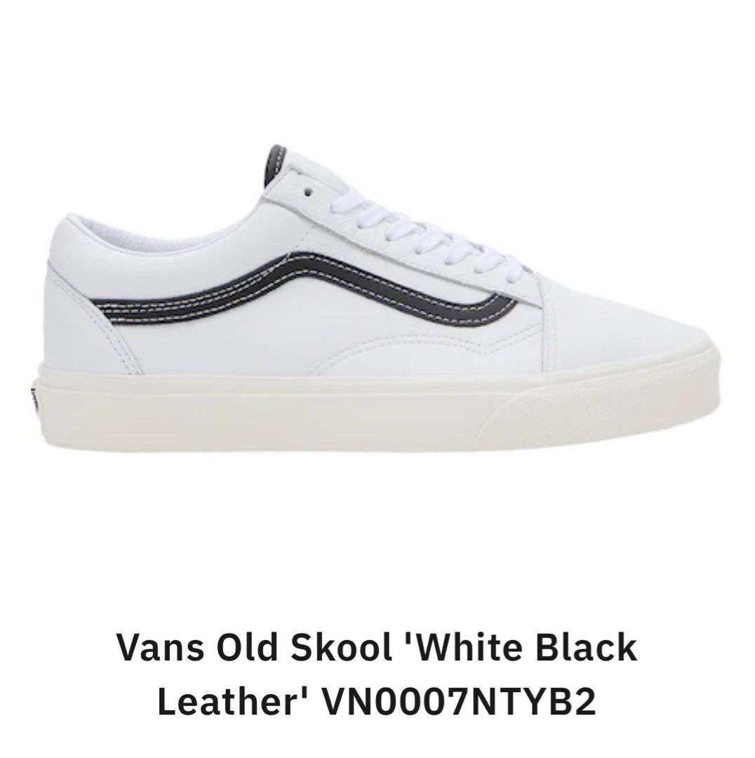 All white vans with discount black stripe