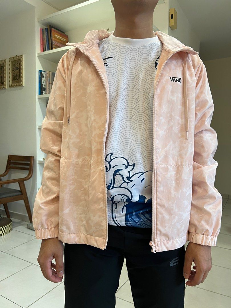 Vans windbreaker mens Pink outlet