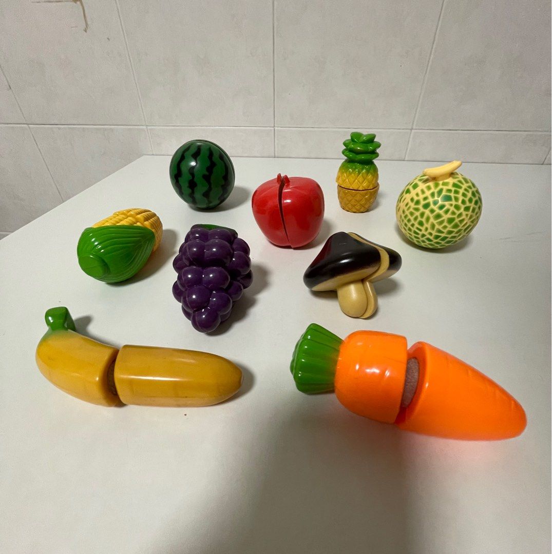 Velcro Fruits Vegetables Cutting Toys Babies Kids Infant Playtime on Carousell
