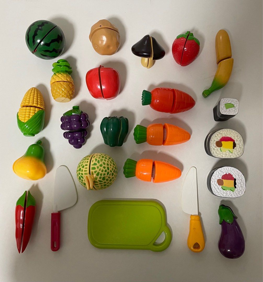 Velcro Fruits Vegetables Cutting Toys Babies Kids Infant Playtime on Carousell