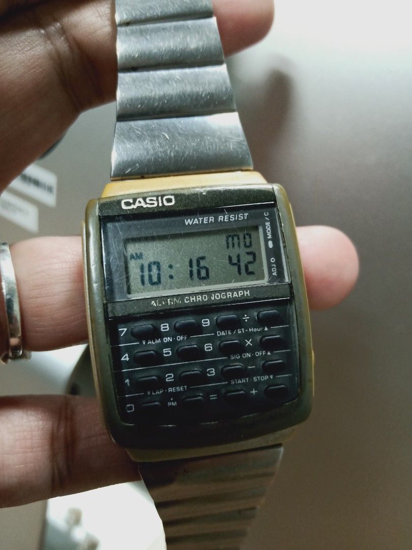 Rare Vintage 1980 s Casio Calculator Watch Luxury Watches on
