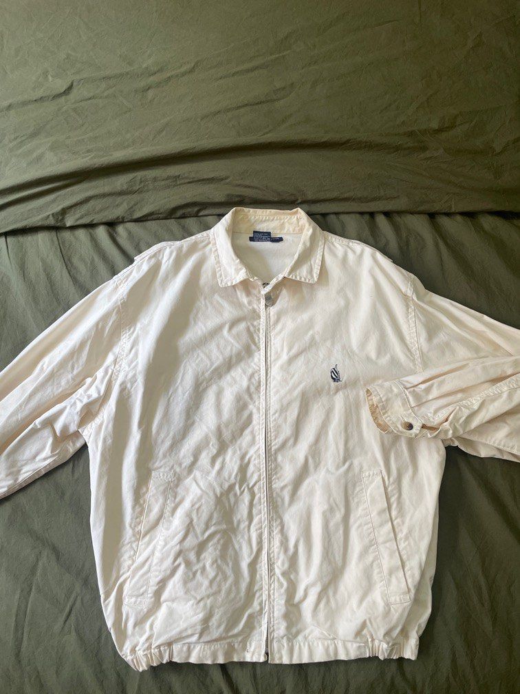 Vintage Nautica Jacket Cream Adult L Men s Fashion Coats