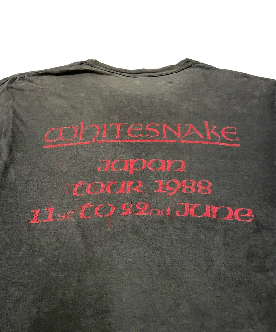 Vintage Whitesnake 1988 Japan Tour, Men's Fashion, Tops & Sets, Tshirts & Polo Shirts on Carousell